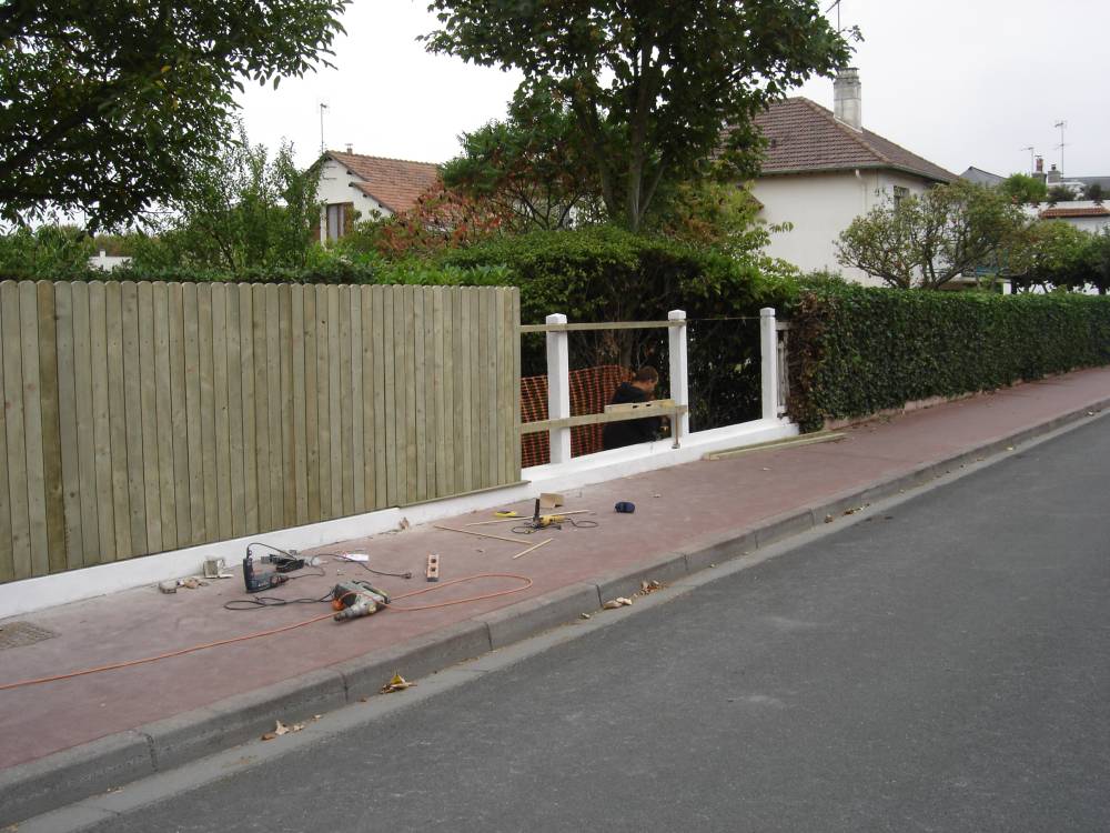 clôture en bois